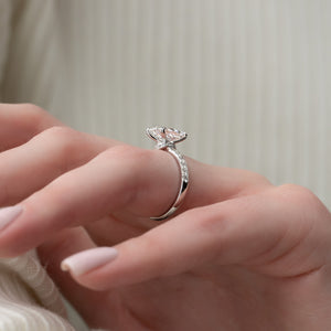 The Sofia Set With A 1.5 Carat Radiant Lab Diamond