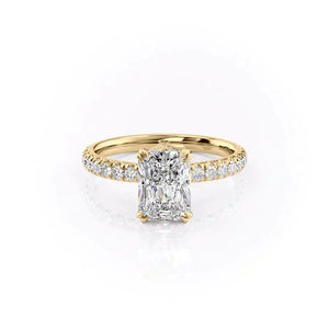 The Sofia Set With A 2.5 Carat Radiant Lab Diamond