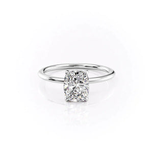 The Kamellie Set With A Elongated Cushion Moissanite