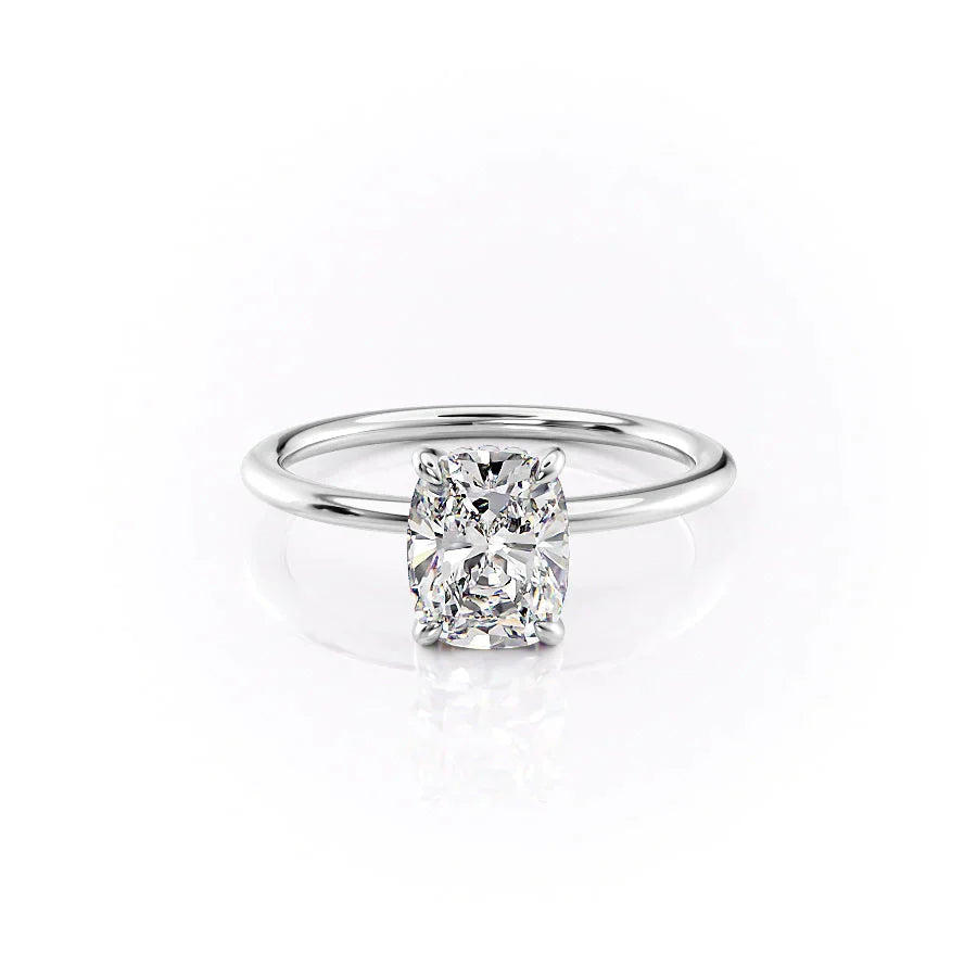 The Kamellie Set With A 1.5 Carat Elongated Cushion Lab Diamond