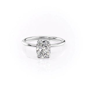 The Kamellie Set With A 1 Carat Elongated Cushion Lab Diamond