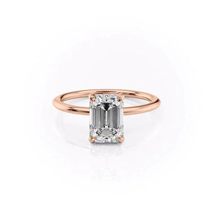 The Kamellie Set With A Emerald Moissanite