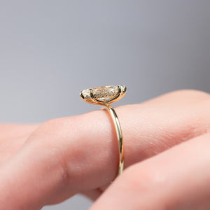 The Kamellie Set With A 2 Carat Marquise Lab Diamond