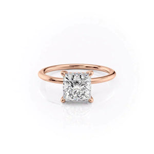 The Kamellie Set With A 1.5 Carat Princess Moissanite
