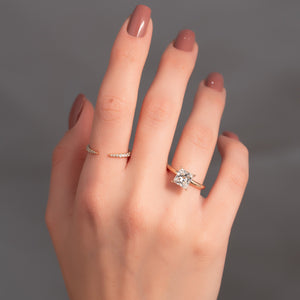 The Kamellie Set With A 2 Carat Princess Lab Diamond