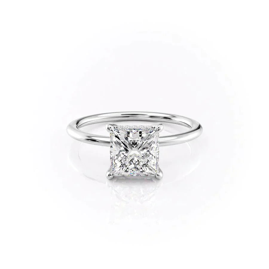 The Kamellie Set With A 1 Carat Princess Lab Diamond