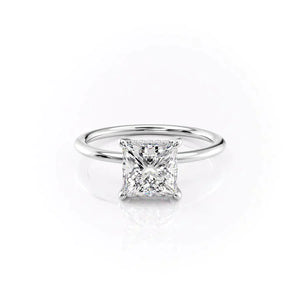 The Kamellie Set With A 3.5 Carat Princess Moissanite