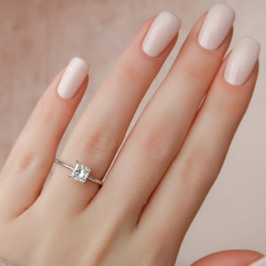 The Kamellie Set With A 2 Carat Princess Lab Diamond