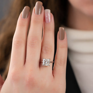 The Kamellie Set With A 2 Carat Princess Lab Diamond