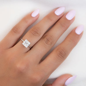 The Kamellie Set With A 2 Carat Princess Lab Diamond