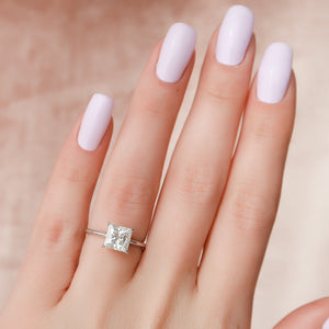 The Kamellie Set With A 2 Carat Princess Lab Diamond