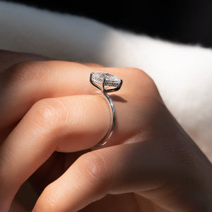 The Kamellie Set With A 2 Carat Princess Lab Diamond