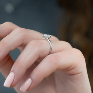 The Kamellie Set With A 2 Carat Pear Lab Diamond