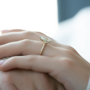 The Kamellie Set With A 2 Carat Pear Lab Diamond