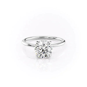 The Kamellie Set With A 1.5 Carat Round Moissanite