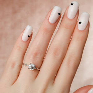 The Kamellie Set With A 2 Carat Round Lab Diamond