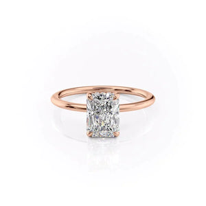 The Kamellie Set With A Radiant Moissanite