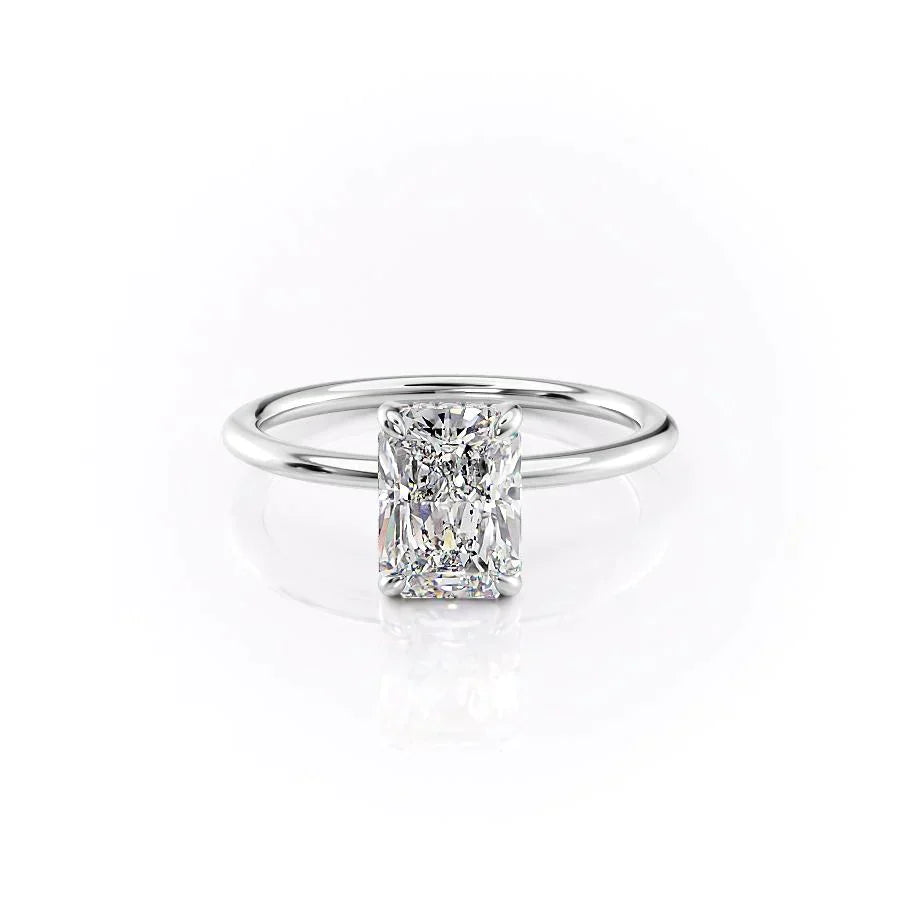 The Kamellie Set With A 1 Carat Radiant Lab Diamond