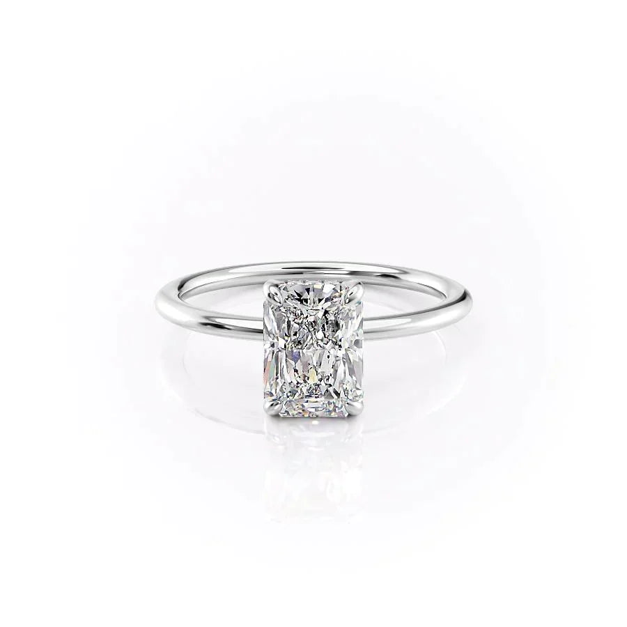 The Kamellie Set With A Radiant Moissanite