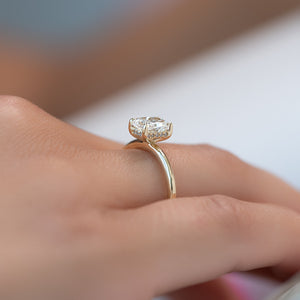 The Kamellie Set With A 2 Carat Radiant Lab Diamond