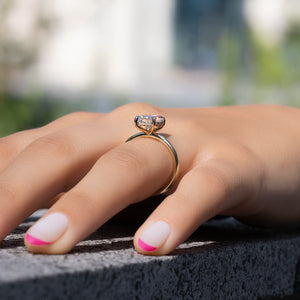The Kamellie Set With A 2 Carat Radiant Lab Diamond