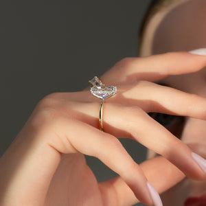 The Kamellie Set With A 2 Carat Radiant Lab Diamond