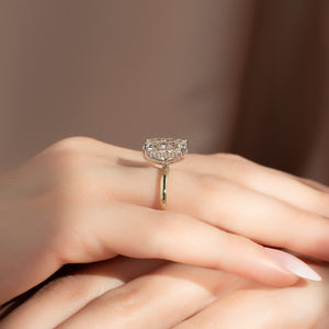The Kamellie Set With A 2 Carat Radiant Lab Diamond