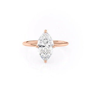 The Kamellie Set With A 4.5 Carat Marquise Moissanite