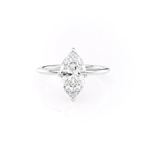 The Kamellie Set With A Marquise Moissanite