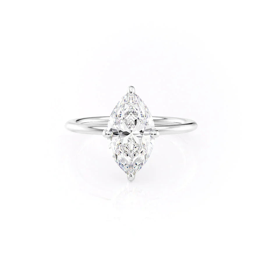 The Kamellie Set With A 4.5 Carat Marquise Moissanite