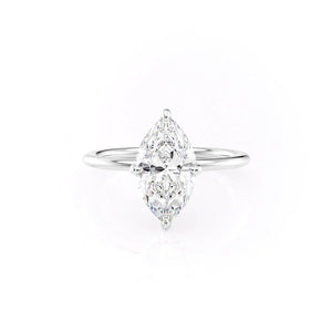 The Kamellie Set With A 3.5 Carat Marquise Moissanite