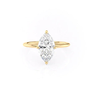 The Kamellie Set With A 4.5 Carat Marquise Moissanite