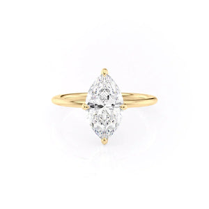 The Kamellie Set With A Marquise Moissanite