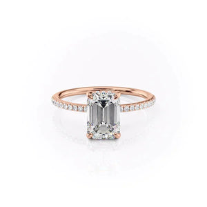 The Pave Kamellie Set With A 2 Carat Emerald Lab Diamond