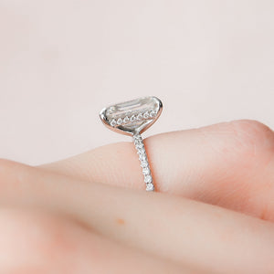 The Pave Kamellie Set With A 3 Carat Emerald Lab Diamond