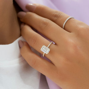 The Pave Kamellie Set With A 2 Carat Emerald Lab Diamond