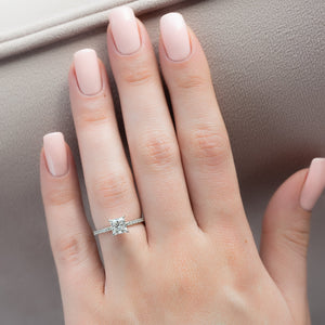The Pave Kamellie Set With A 2 Carat Princess Lab Diamond