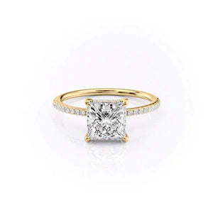 The Pave Kamellie Set With A 2 Carat Princess Lab Diamond