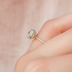 The Pave Kamellie Set With A 2 Carat Round Lab Diamond