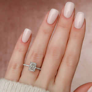 The Pave Kamellie Set With A 2 Carat Radiant Lab Diamond