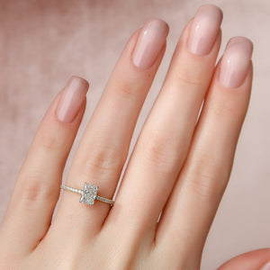 The Pave Kamellie Set With A 2 Carat Radiant Lab Diamond