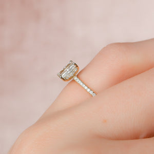 The Pave Kamellie Set With A 2 Carat Radiant Lab Diamond
