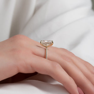 The Pave Kamellie Set With A 2 Carat Radiant Lab Diamond