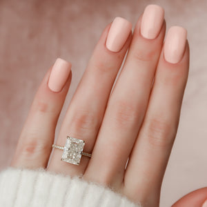 The Pave Kamellie Set With A 2 Carat Radiant Lab Diamond