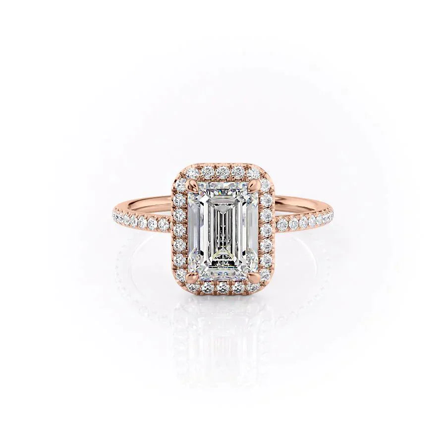 The Michelle Set With A 2.5 Carat Emerald Lab Diamond