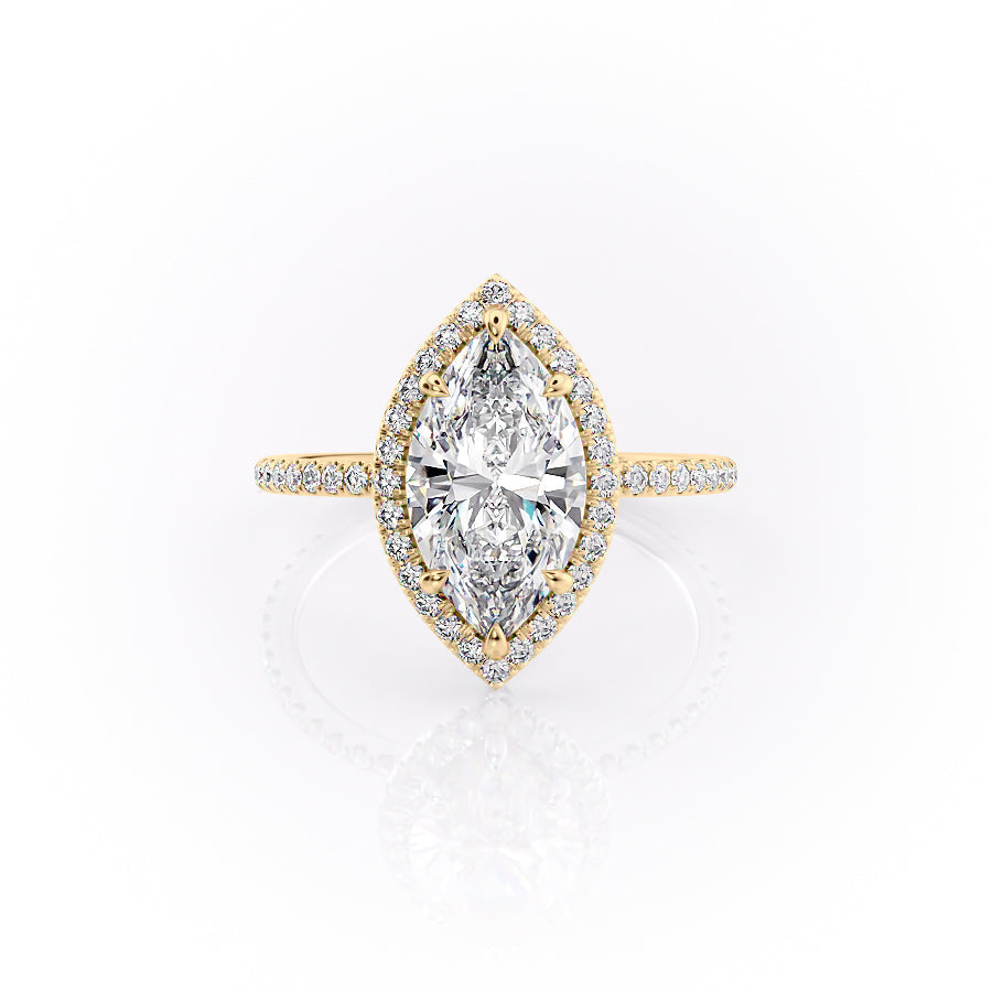 The Michelle Set With A 1.5 Carat Marquise Lab Diamond