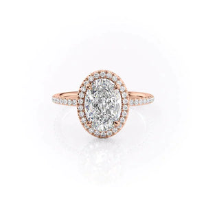 The Michelle Set With A 1.5 Carat Oval Lab Diamond