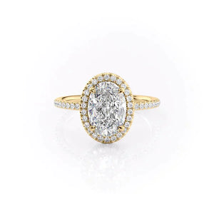 The Michelle Set With A 5 Carat Oval Moissanite