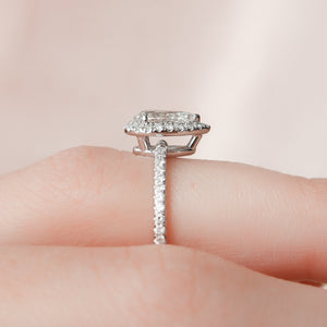 The Michelle Set With A 2 Carat Pear Lab Diamond