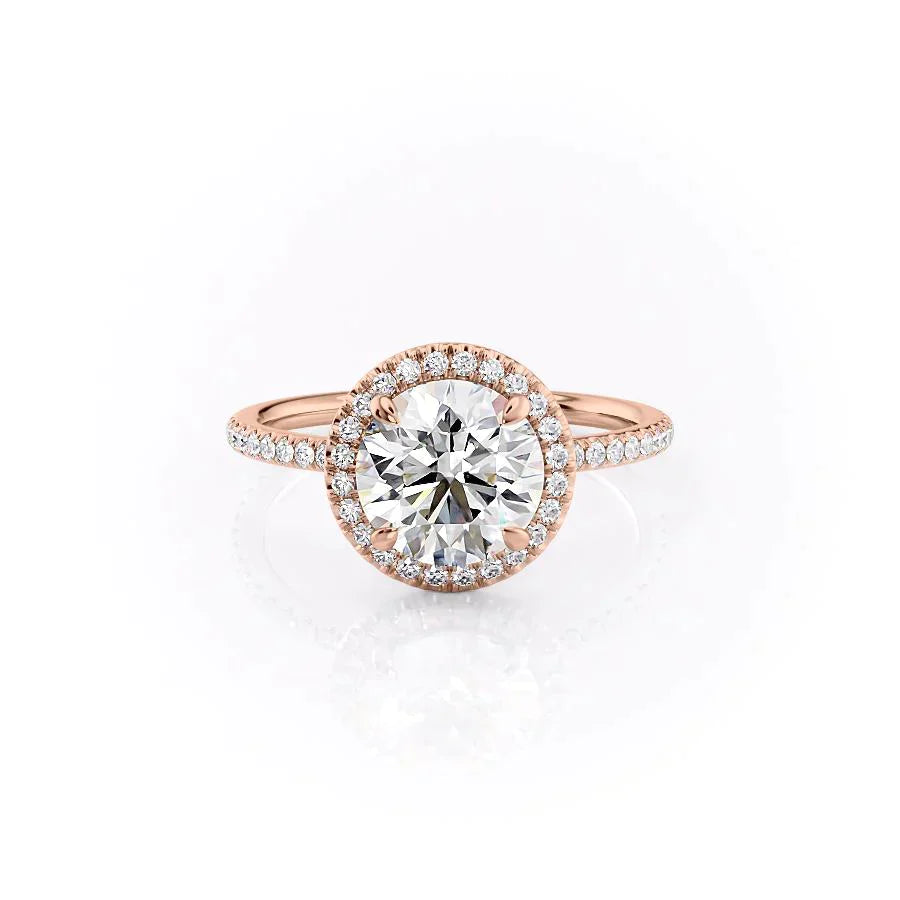 The Michelle Set With A 1 Carat Round Moissanite